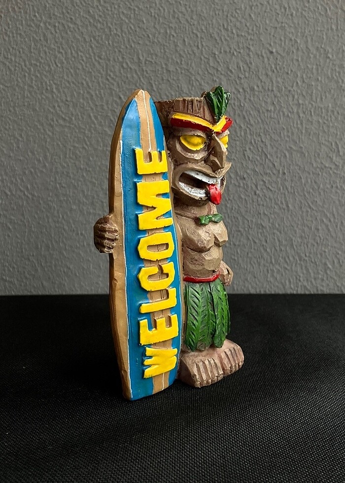 Tiki Karşılama Totem Heykel 14cm - Görsel 2