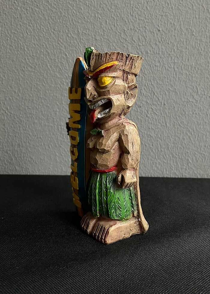 Tiki Karşılama Totem Heykel 14cm - Görsel 4