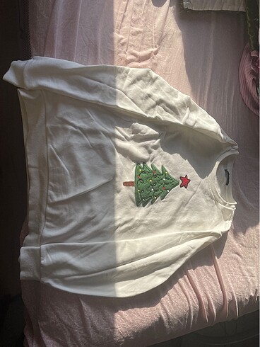 Trendyolmilla yılbaşı ağaçlı sweatshirt