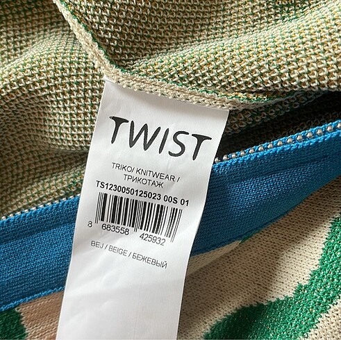 s Beden Twist boyundan geçmeli fermuarlı viskoz üst