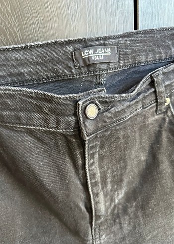 LC Waikiki Gri Denim kadın Bol Kesim Pantolon