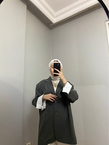universal Beden gri Renk BLAZER CEKET