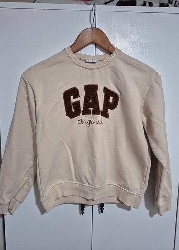 Gap Bej Kapüşonsuz GAP Sweatshirt ve Kahverengi takım