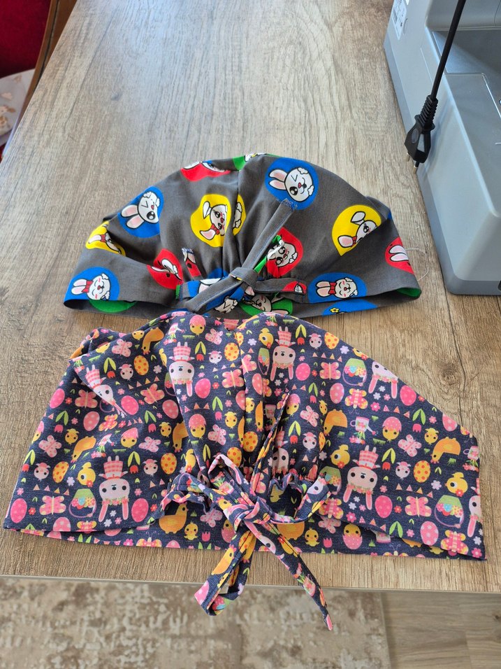 arkadan lastikli bacıklı hemşire bonesi - Görsel 2