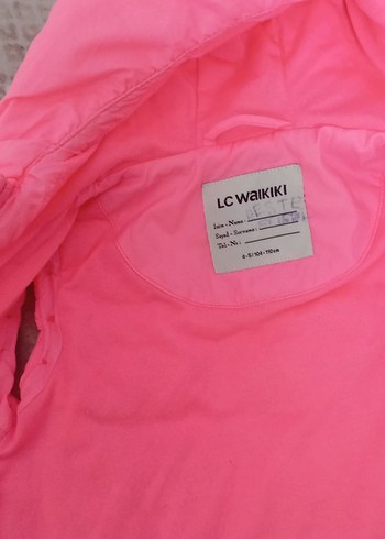 Kız Çocuk Kapüşonlu Pembe Polar Yelek - Görsel 4