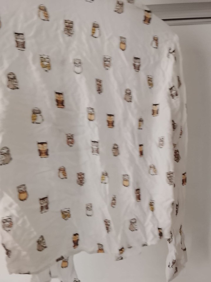 Baskılı V Yaka Hamile Gömlek - Görsel 2