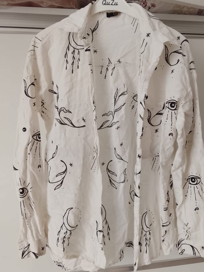 Beyaz Gri Erkek Street Wear Rozeti - Görsel 2