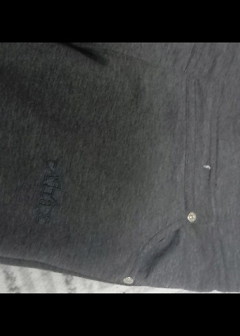 Gri Midi Kumaş Kadın Pantolon - Görsel 4