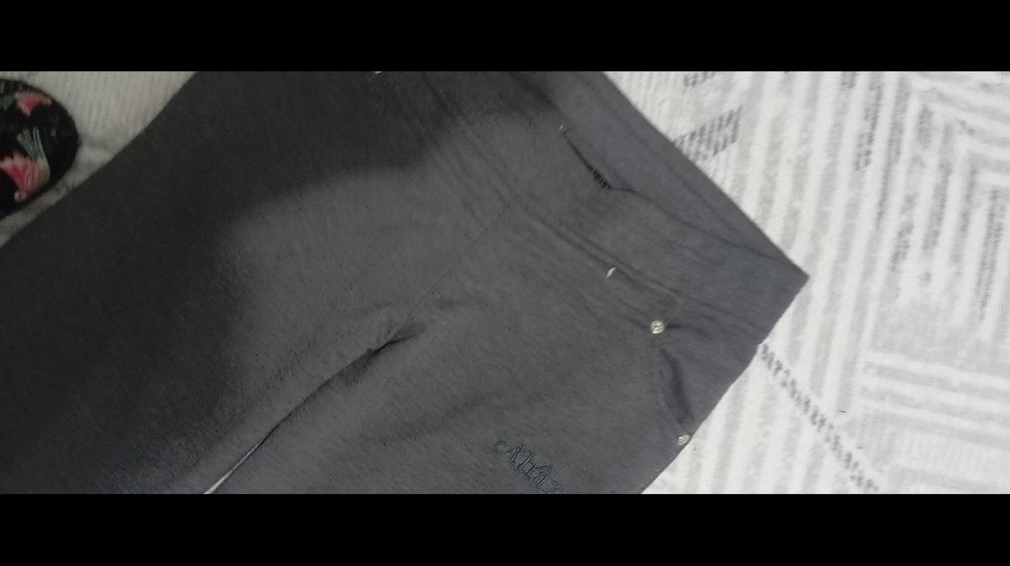 Gri Midi Kumaş Kadın Pantolon - Görsel 3