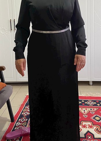 Uzun Siyah düğün elbisesi