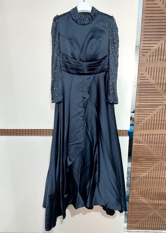 kadın lacivert abiye - Görsel 2