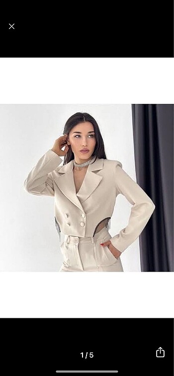 Kısa blazer ceket