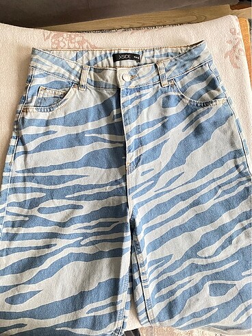 Zebra desen kot pantolon