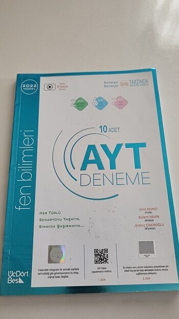 Üçdörtbeş ayt 10 lu fen denemesi