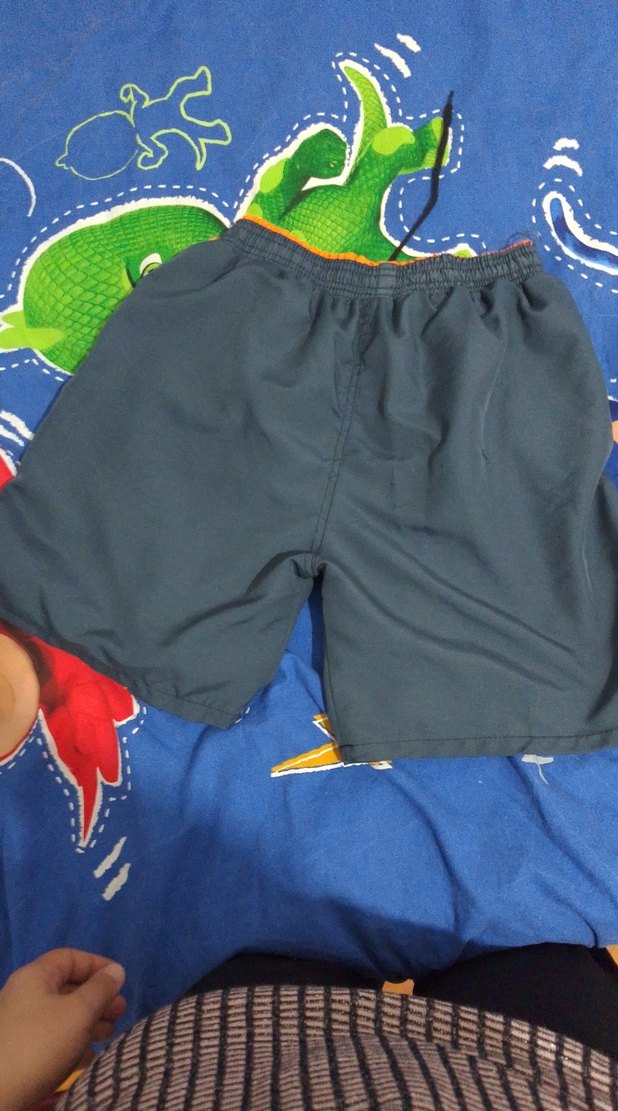 Renkli Erkek Spor Şort Velcro Bantlı - Görsel 2