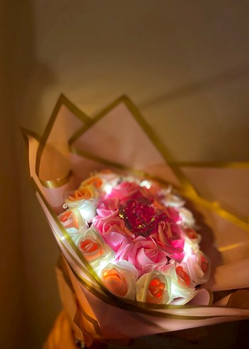 Sonsuzluk gül buket - Görsel 5