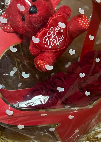 Kırmızı Kalp ve Ayıcık Hediye Seti - Görsel 2
