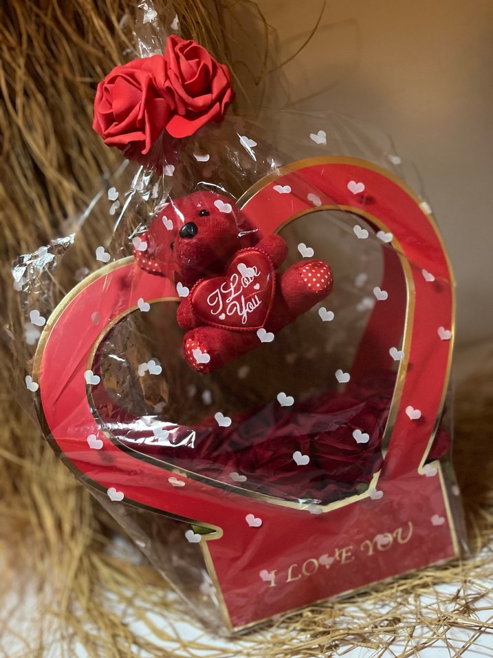 Kırmızı Kalp ve Ayıcık Hediye Seti - Görsel 3