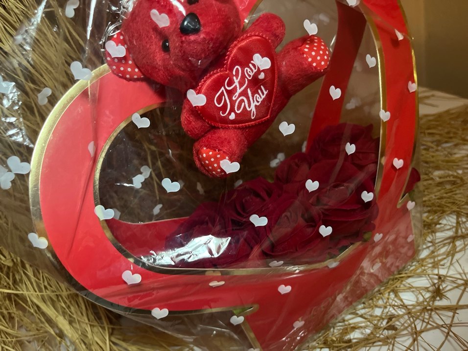 Kırmızı Kalp ve Ayıcık Hediye Seti - Görsel 2