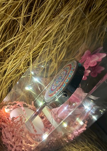 Kelebek Detaylı Kadın aynalı hediye Seti - Görsel 2