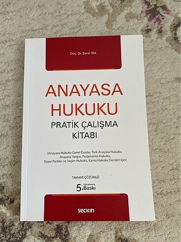 anayasa hukuku pratik çalışma kitabı