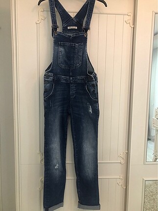 Denim salopet