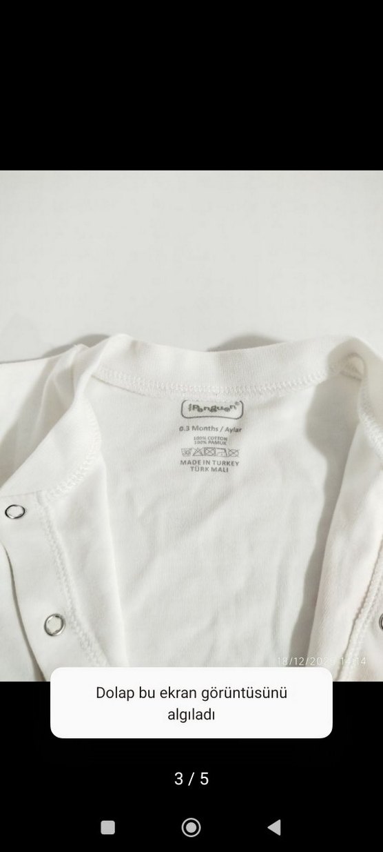 Beyaz Mantar Baskılı Kız Çocuk Gömlek - Görsel 4