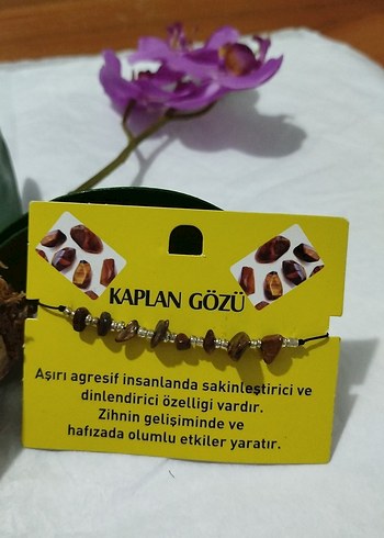 Kaplan Gözü Boncuklu Bohem Bileklik