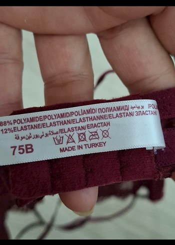Penti Bordo Gotik Dantelli Sütyen