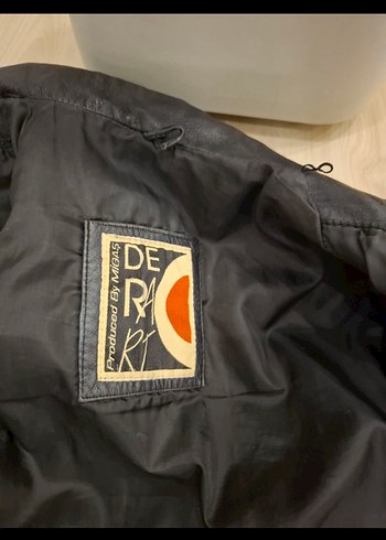 Siyah gerçek Deri Biker Ceket - Görsel 5