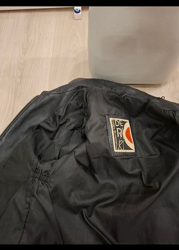 Siyah gerçek Deri Biker Ceket - Görsel 2