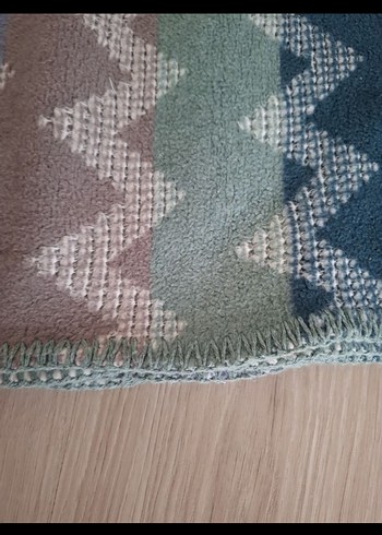 English home Gri Zigzag Desenli Battaniye - Görsel 3