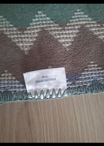 English home Gri Zigzag Desenli Battaniye - Görsel 4