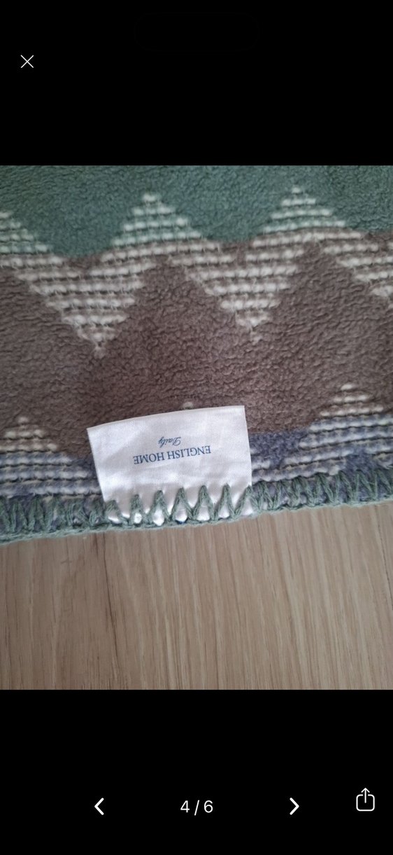 English home Gri Zigzag Desenli Battaniye - Görsel 4