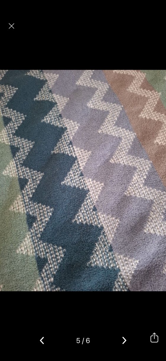 English home Gri Zigzag Desenli Battaniye - Görsel 5