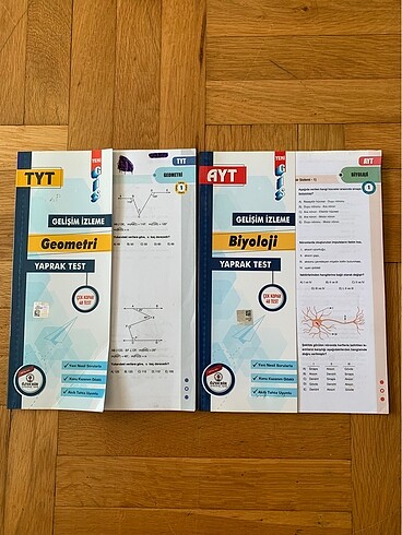 özdebir tyt geometri ve ayt biyoloji yaprak test