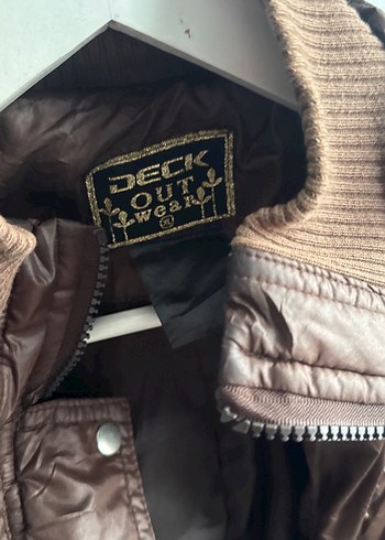 Kahverengi  Kadın Bomber Ceket - Görsel 4