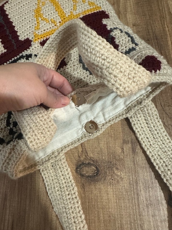 Örgü Harry Potter çanta - Görsel 3