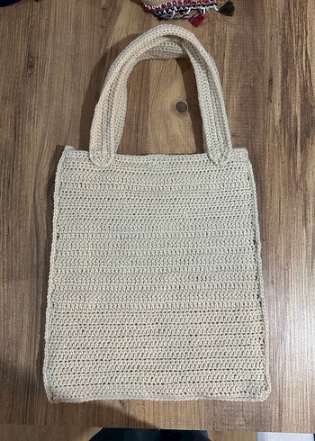 Örgü Kadın Omuz Çantası - Snoopy Desenli - Görsel 2