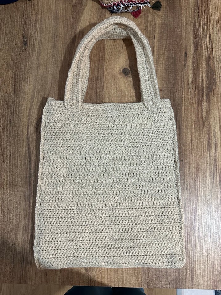 Örgü Kadın Omuz Çantası - Snoopy Desenli - Görsel 2