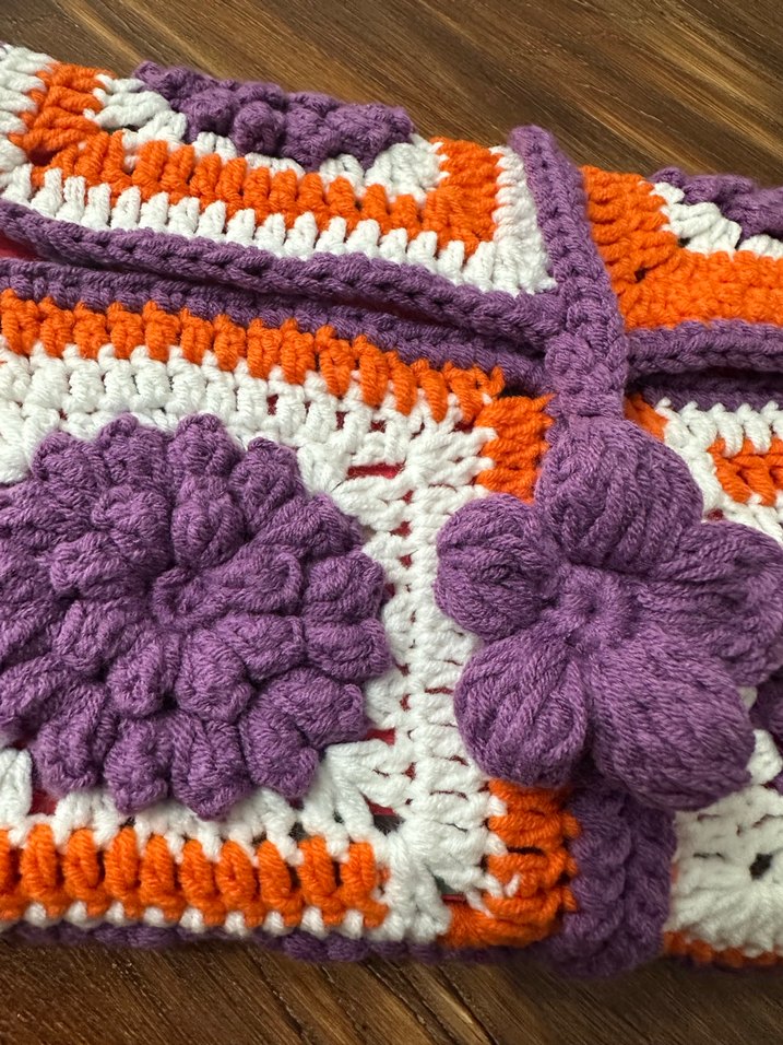 Renkli Nakışlı Örgü Bohem Kitap kılıfı - Görsel 3