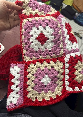 Renkli Örgü Bohem Balaclava - Görsel 3