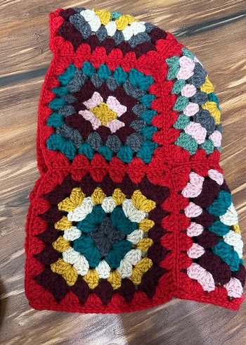 Renkli Örgü Kadın Balaclava - Görsel 5