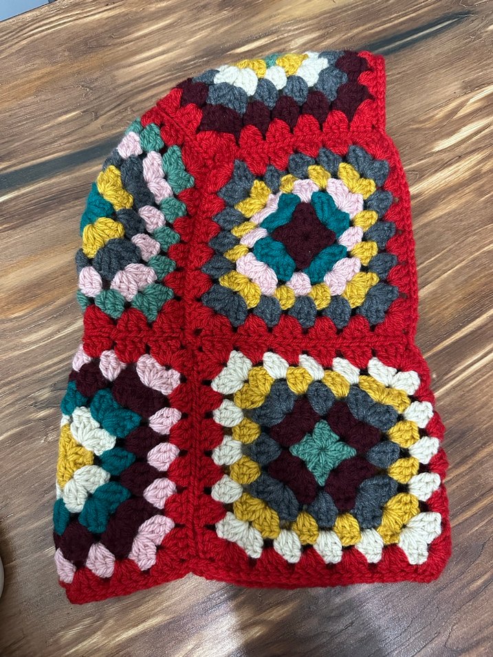 Renkli Örgü Kadın Balaclava - Görsel 4