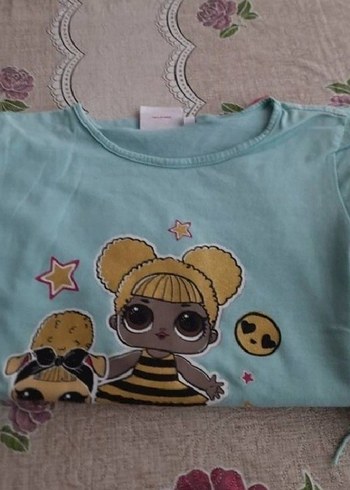 Püsküllü LOL Baskılı Kız Tişörtü - Görsel 4