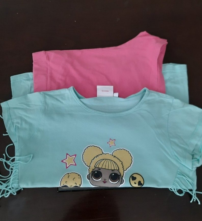 Püsküllü LOL Baskılı Kız Tişörtü - Görsel 2