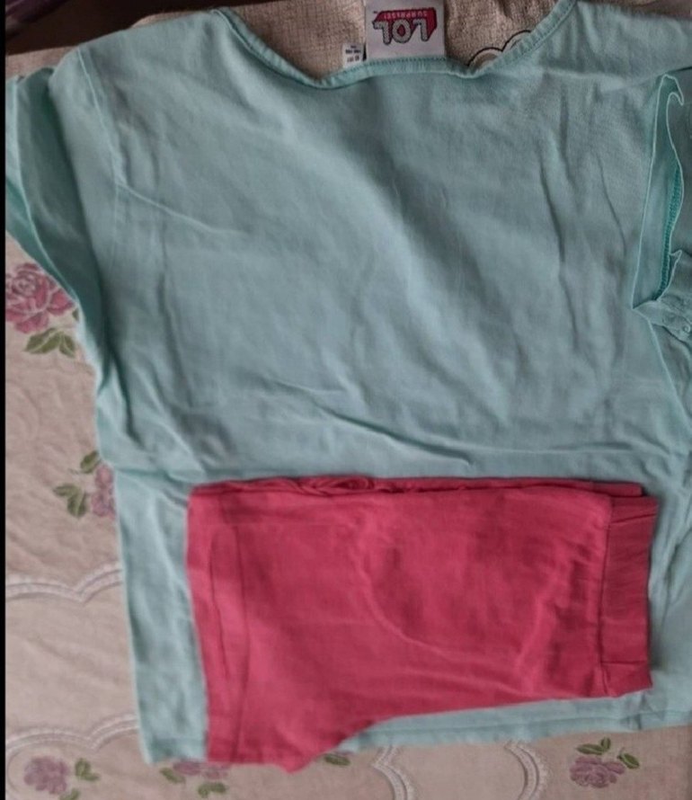 Püsküllü LOL Baskılı Kız Tişörtü - Görsel 3