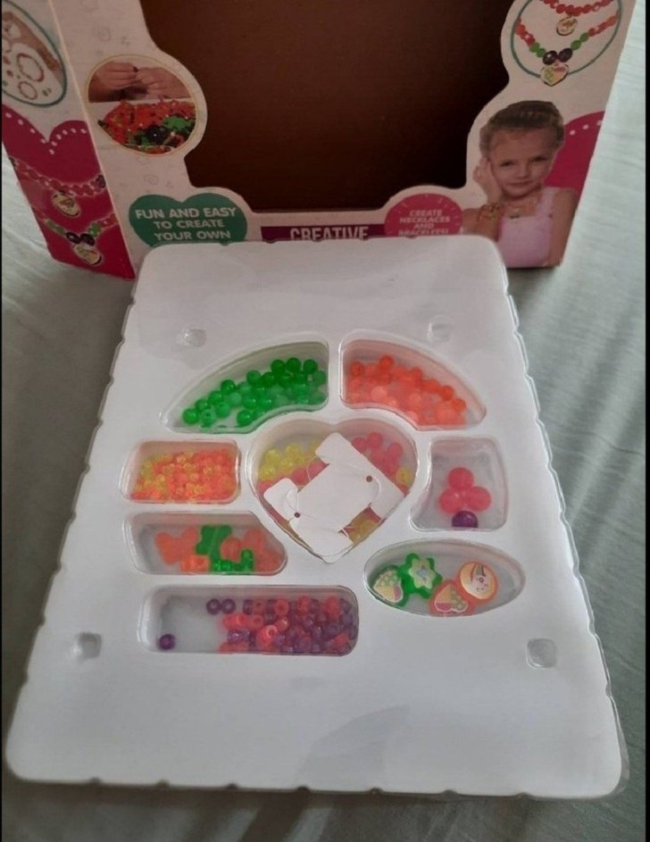 Çocuklar için Boncuklu Renkli Takı Seti - Görsel 3