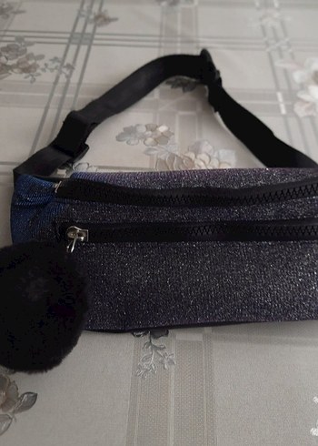 Gri Kemerli Bel Çantası - Görsel 8