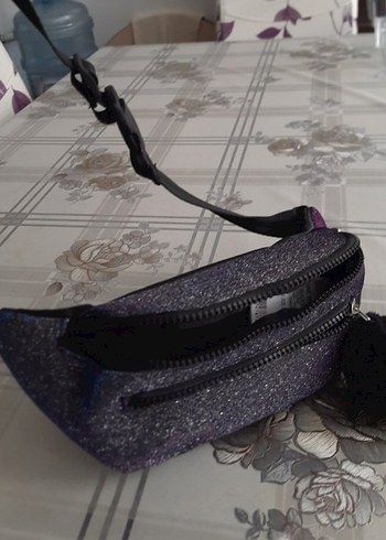 Gri Kemerli Bel Çantası - Görsel 6